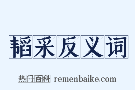 韬采反义词是什么意思的图片